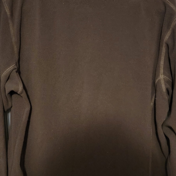 Columbia 1/4 zip fleece brown men's large - Picture 4 of 4